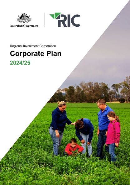 RIC Corporate Plan FY2024-2025 cover